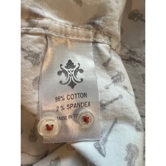 Luchiano Visconti Guitar Button Up / Size L - Picture 9 of 10